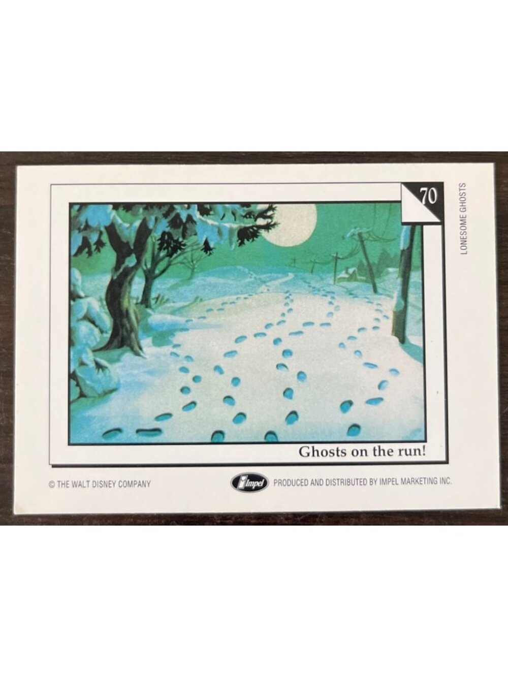 10 For $5 1991 Impel Walt Disney Trading Cards #70 Ghosts On The Run! Lonesome